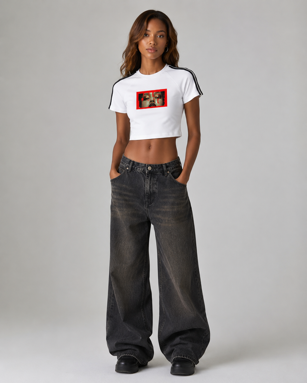 Taped Cooling Performance Crop Top
