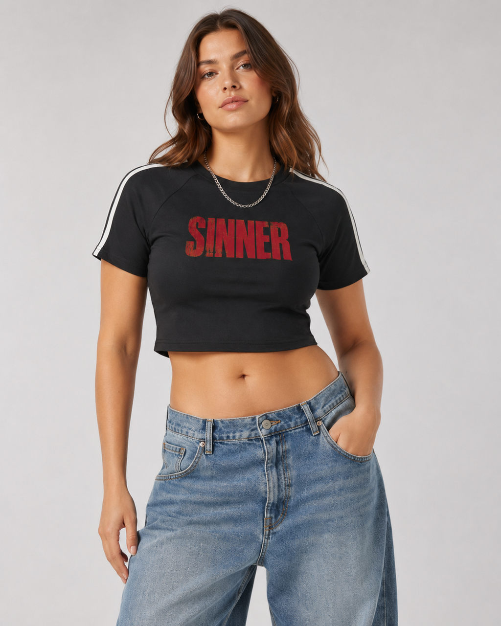 Taped Cooling Performance Crop Top