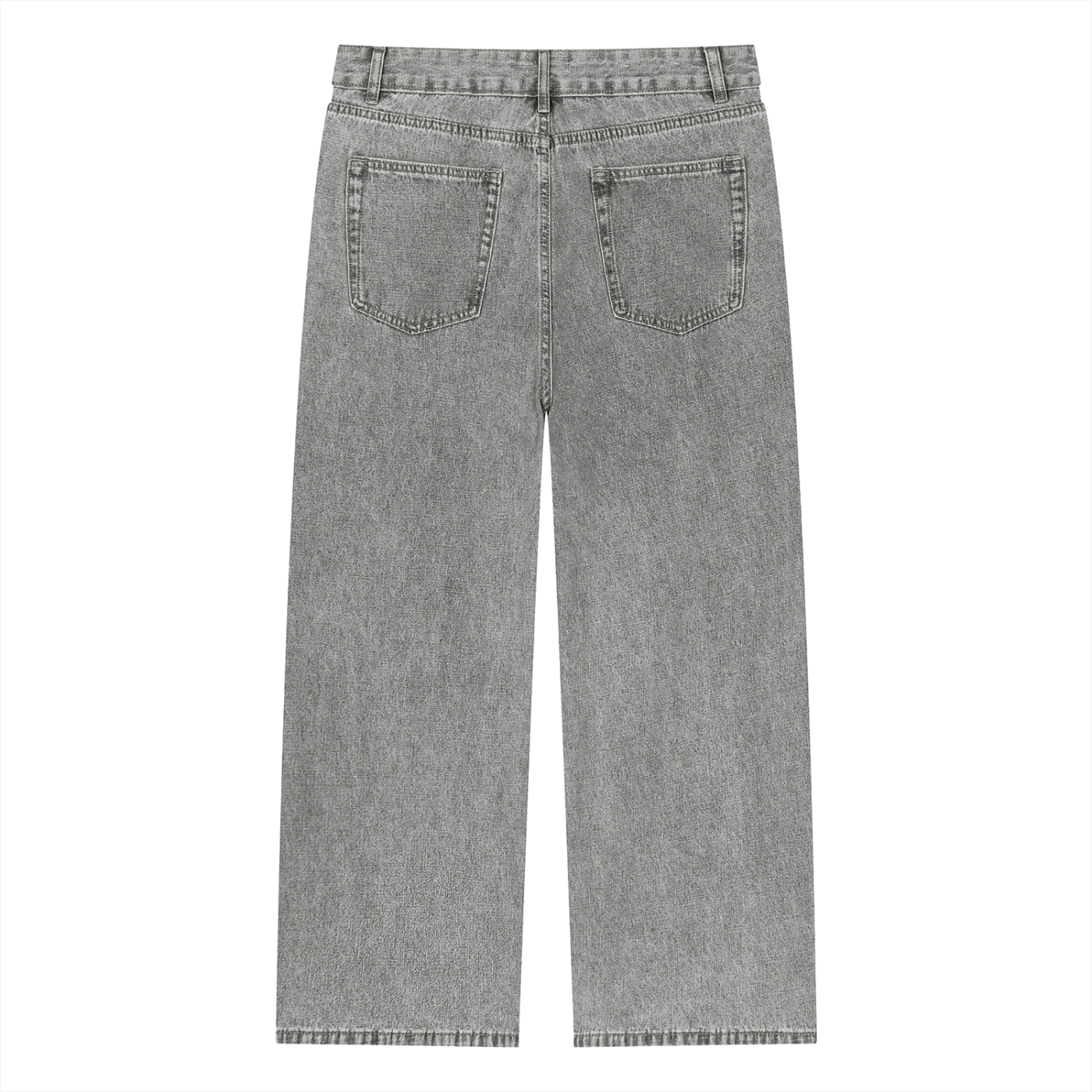 Unisex Vintage Wash Straight Leg Jeans