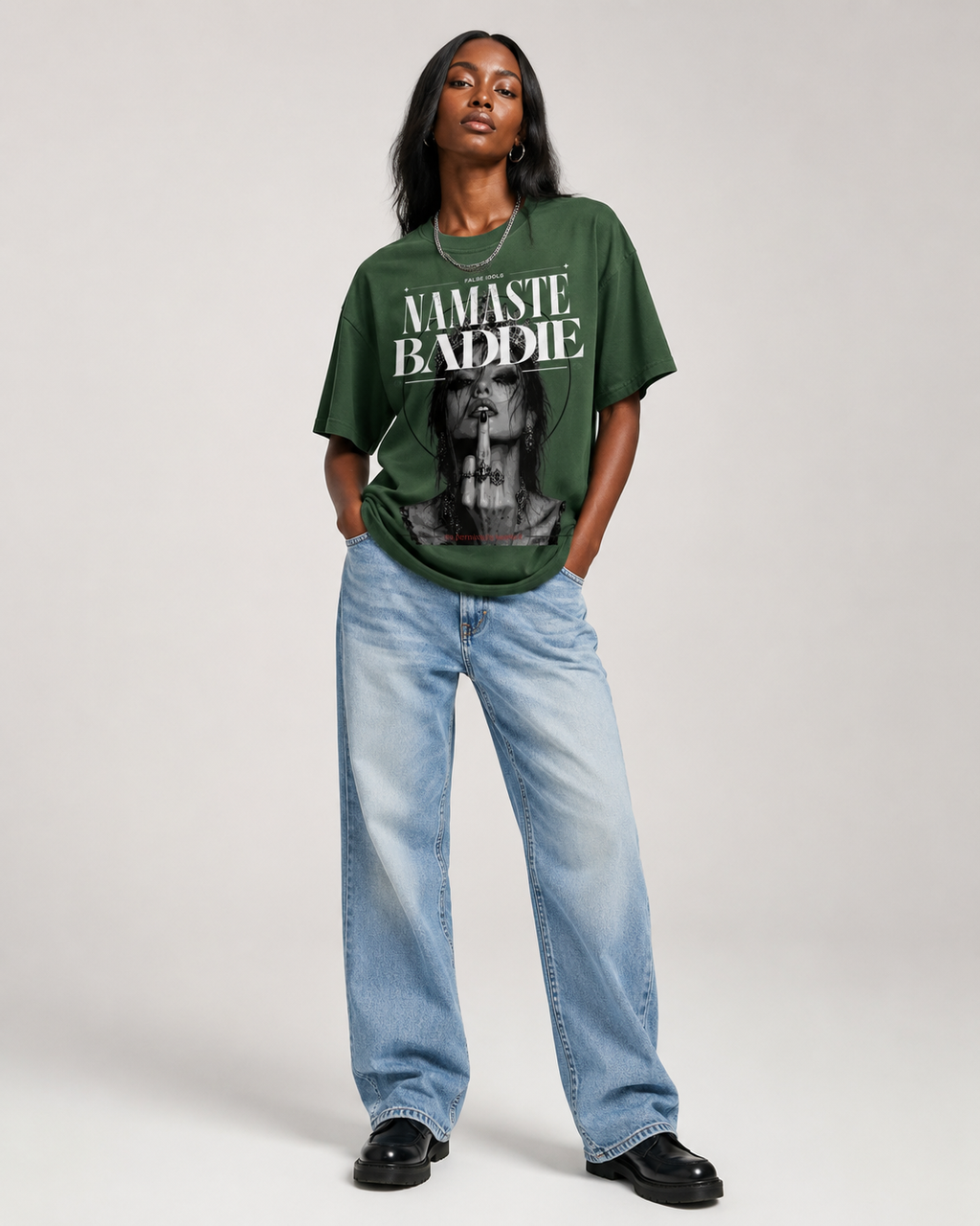 Unisex Crew Neck Sunfade Edge T-Shirt