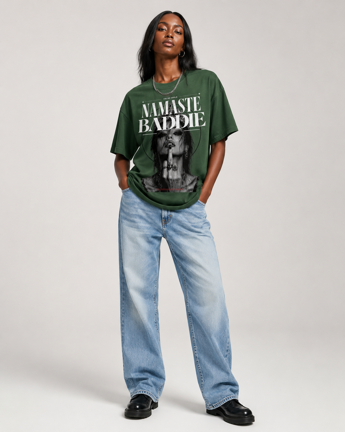 Unisex Crew Neck Sunfade Edge T-Shirt