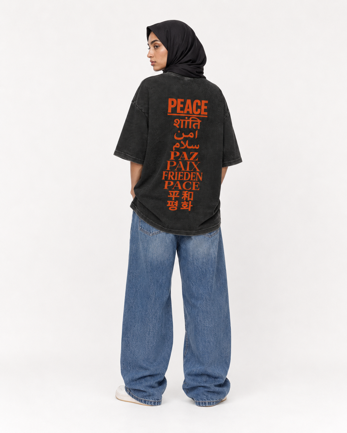 Textured Waffle Washed Boxy T-Shirt