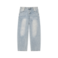 Men’s Enzyme Wash Wide Leg Jeans