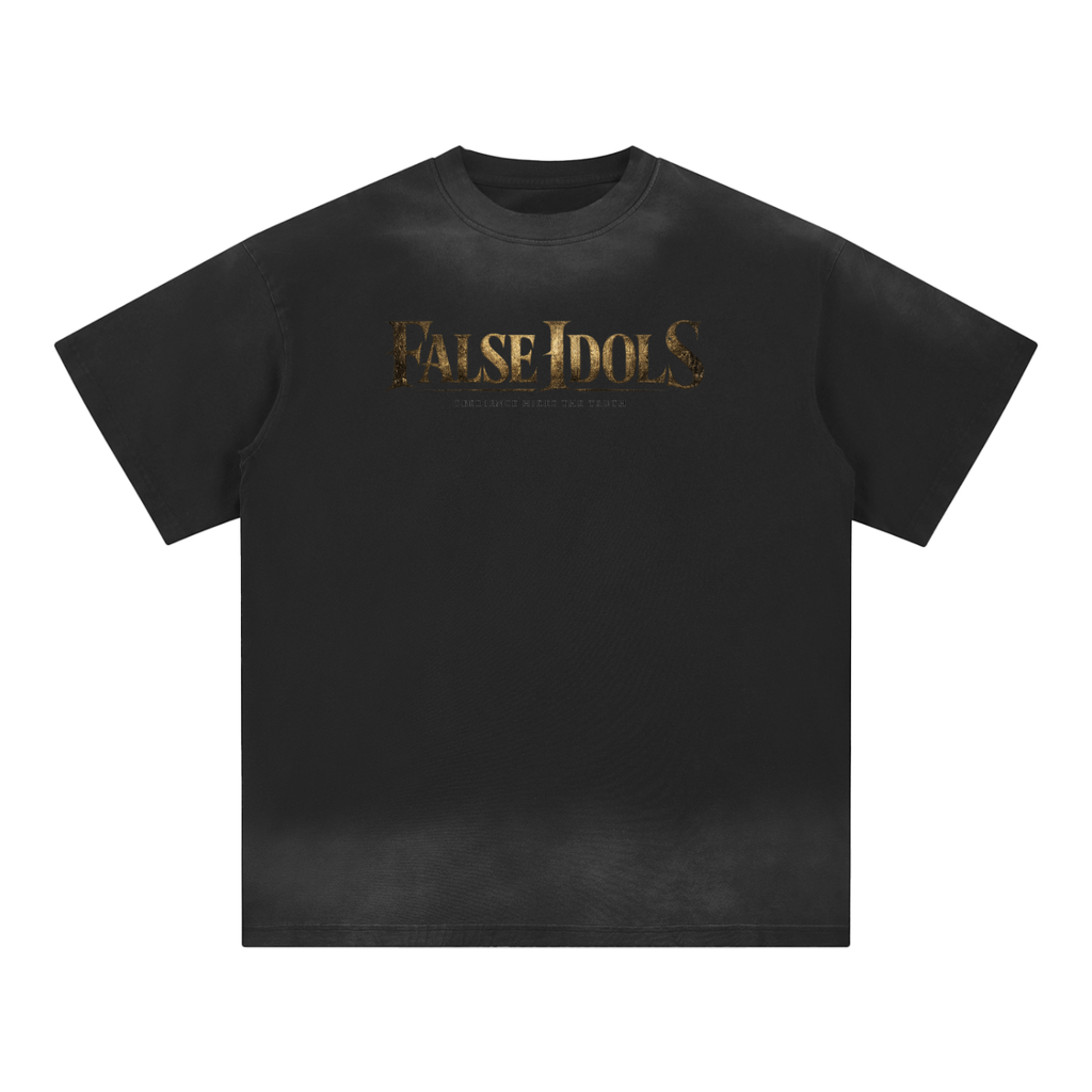 Unisex Crew Neck Sunfade Edge T-Shirt