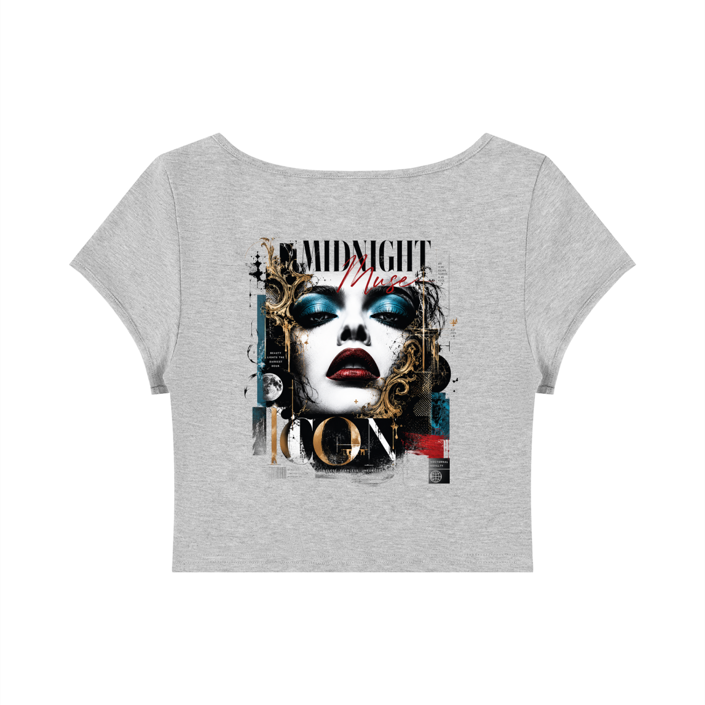 Women's Slim Cap Sleeve Crop T-Shirt