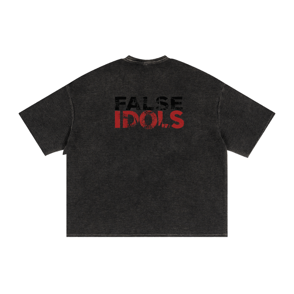 Textured Waffle Washed Boxy T-Shirt