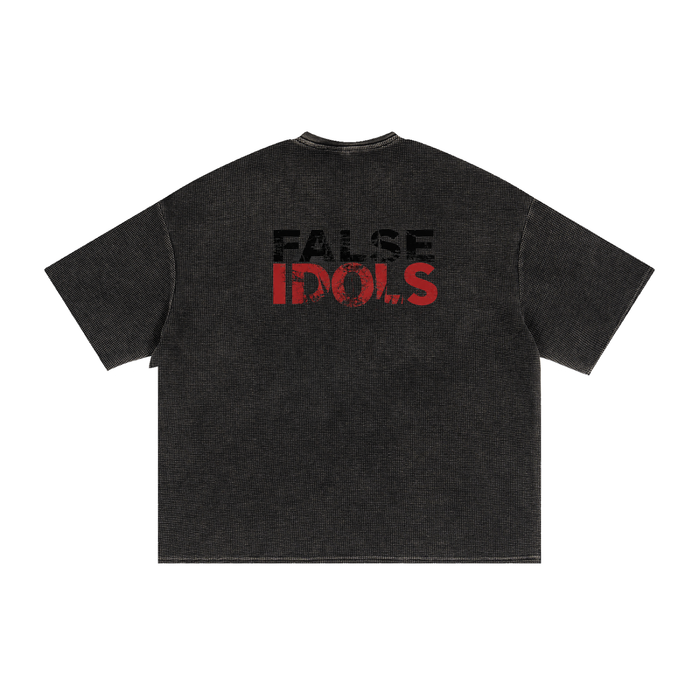 Textured Waffle Washed Boxy T-Shirt