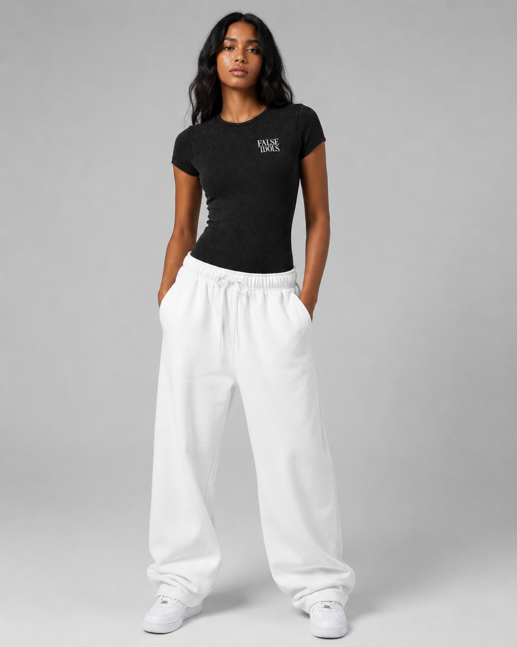 Women's Mineral Wash Crewneck Bodysuit