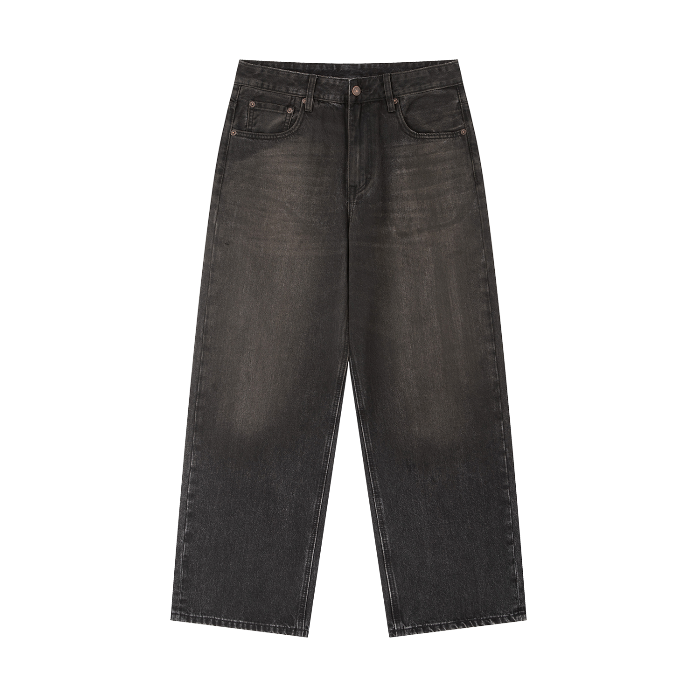Vintage Wash Heavyweight Denim Jeans
