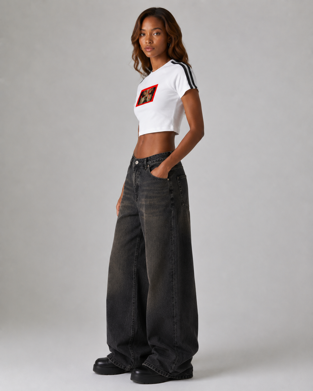 Taped Cooling Performance Crop Top