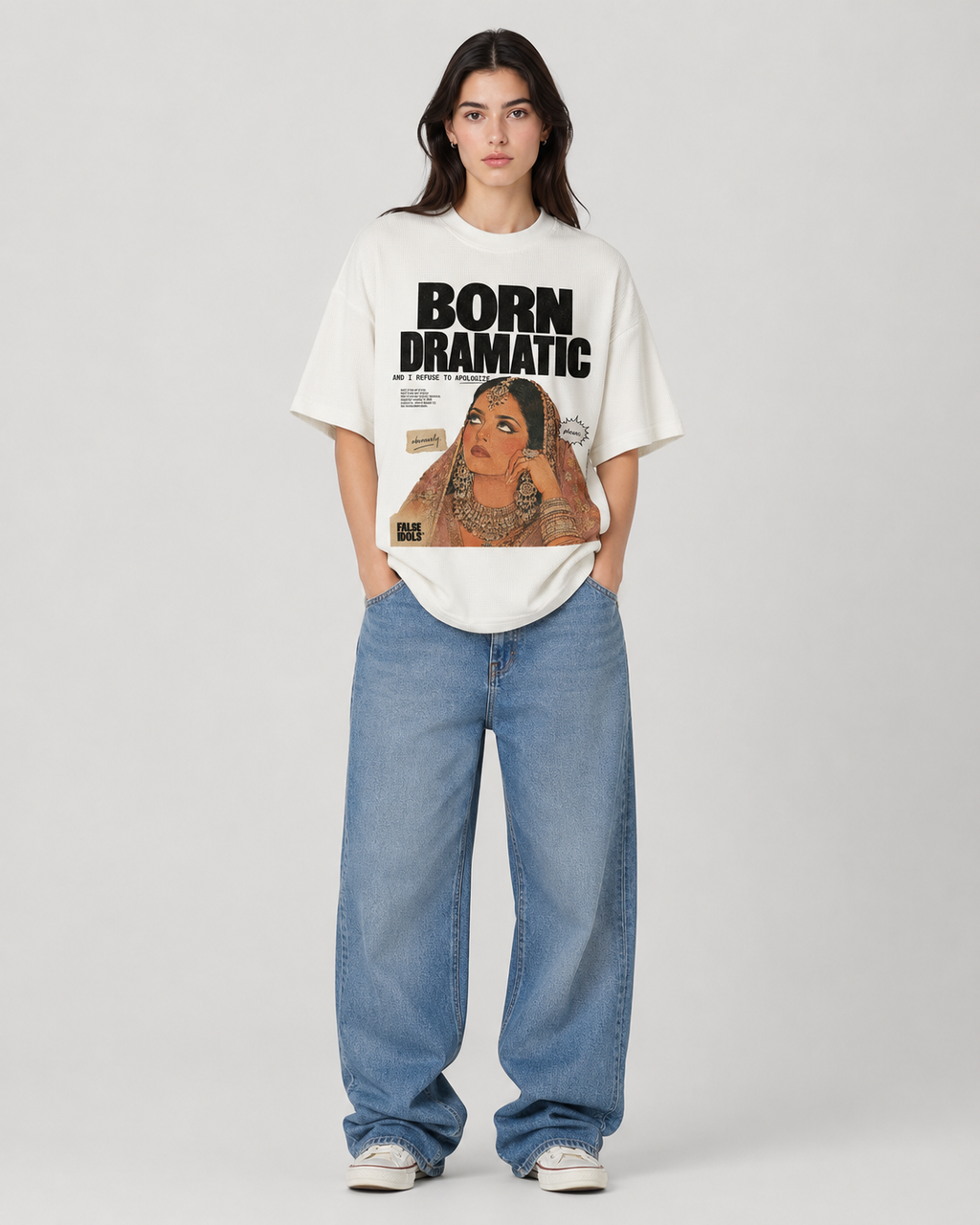 Textured Waffle Washed Boxy T-Shirt