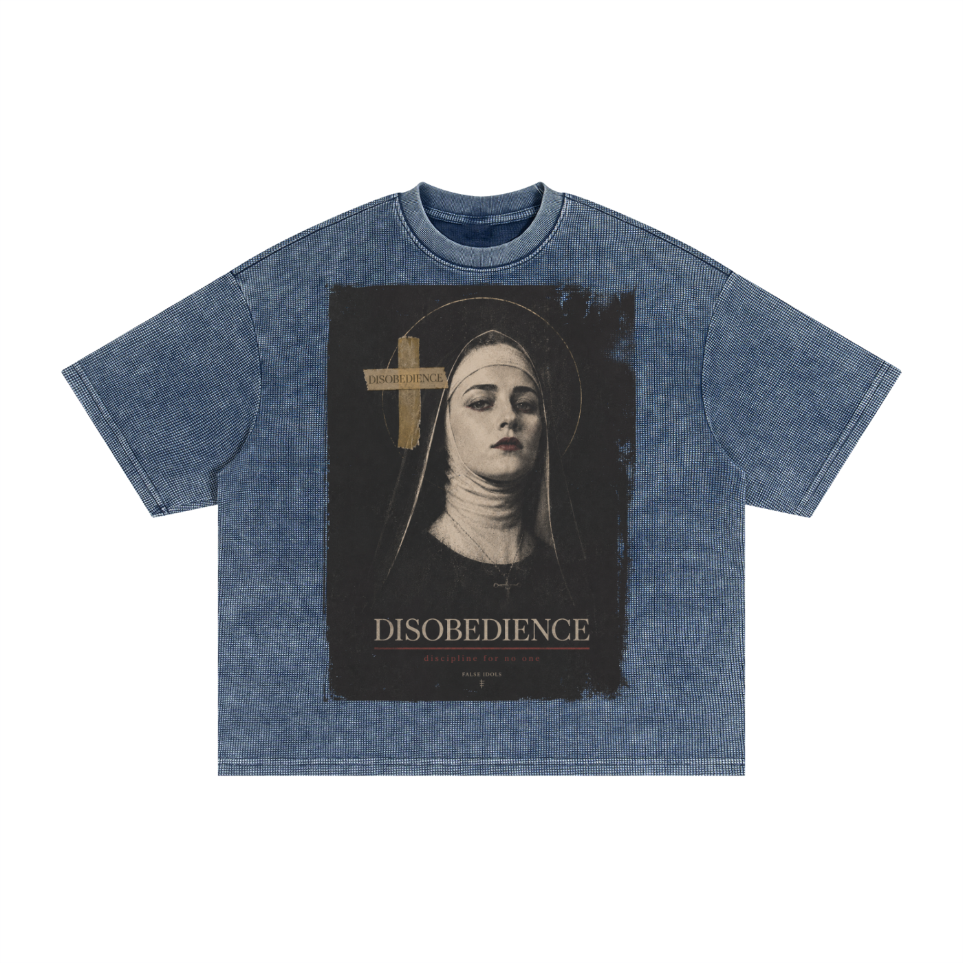 Textured Waffle Washed Boxy T-Shirt