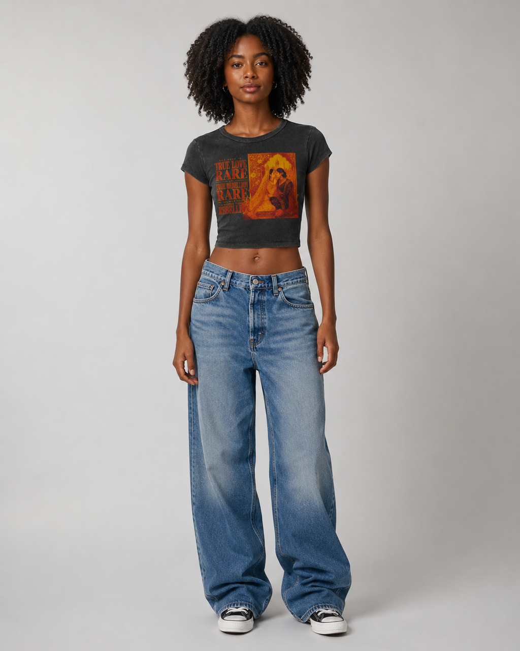Snow Washed Crop Top