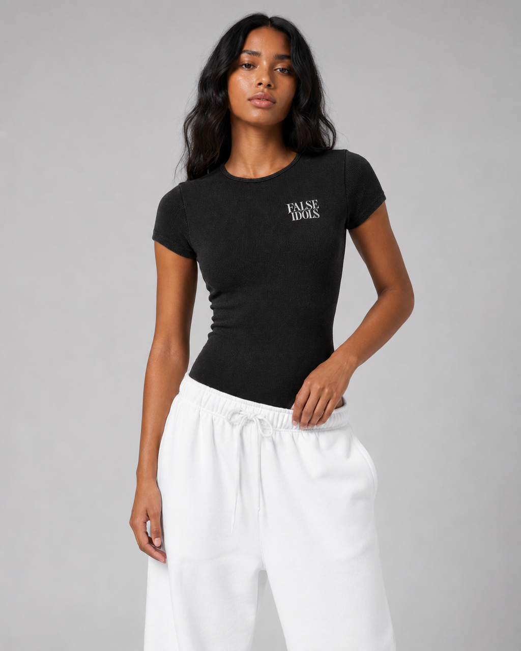 Women's Mineral Wash Crewneck Bodysuit