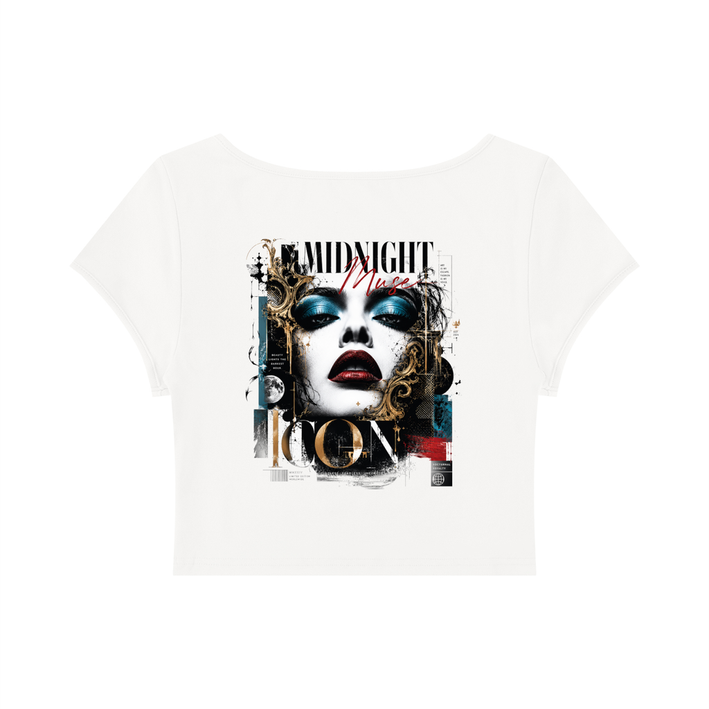 Women's Slim Cap Sleeve Crop T-Shirt