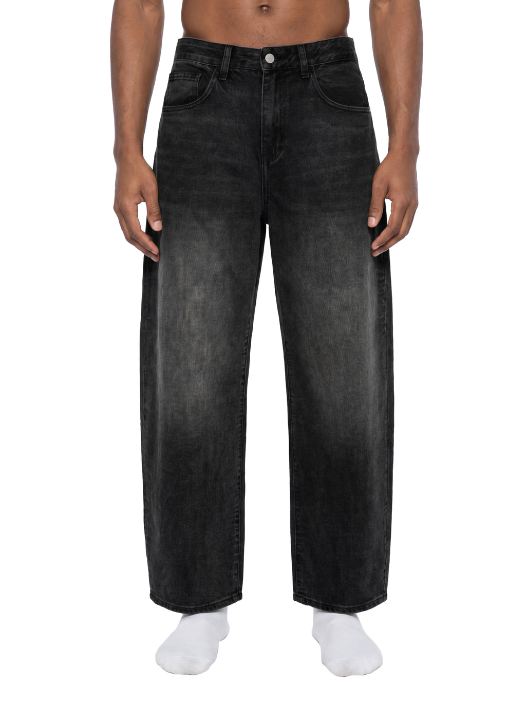 Men's Sunfade Vintage Wash Barrel Leg Jeans