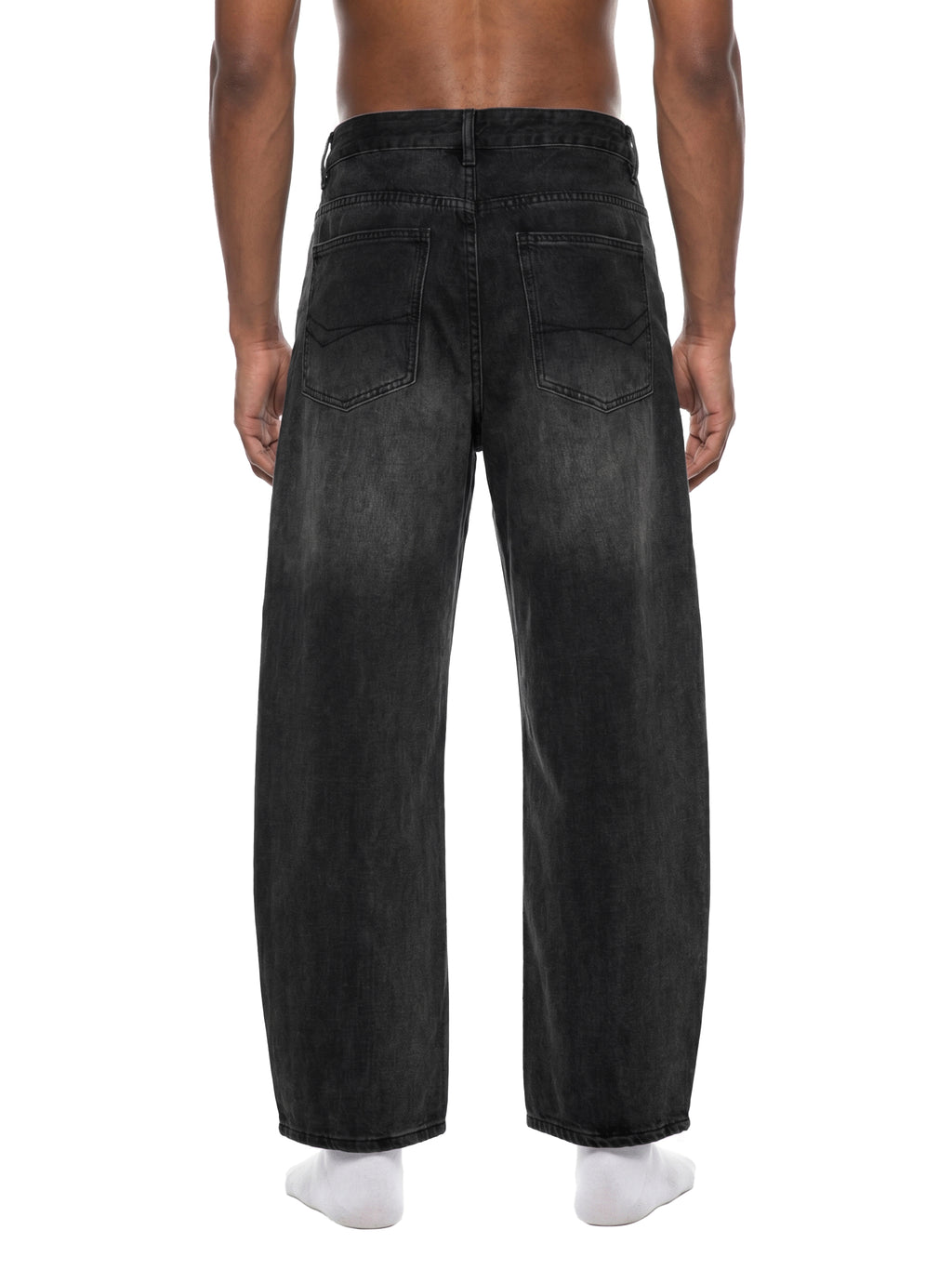 Men's Sunfade Vintage Wash Barrel Leg Jeans