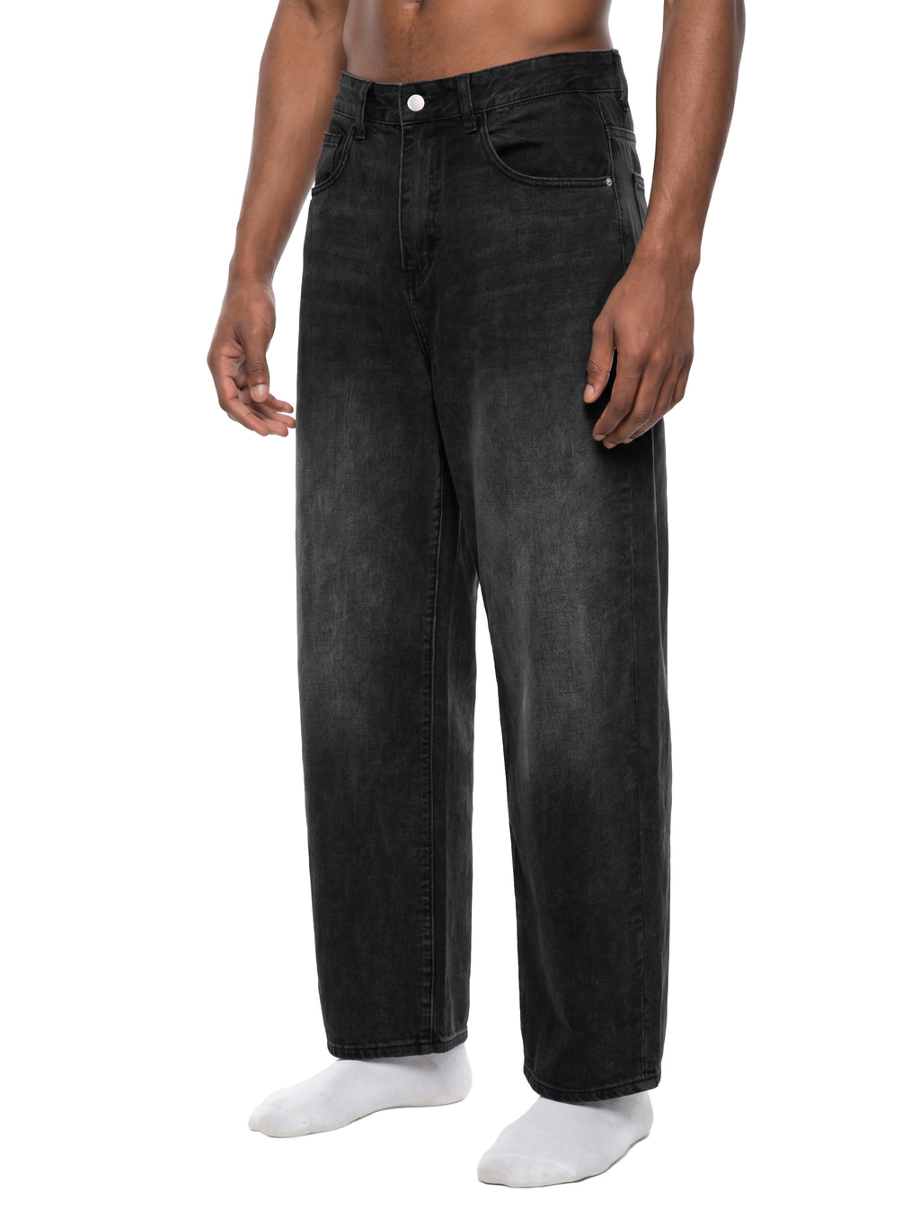Men's Sunfade Vintage Wash Barrel Leg Jeans