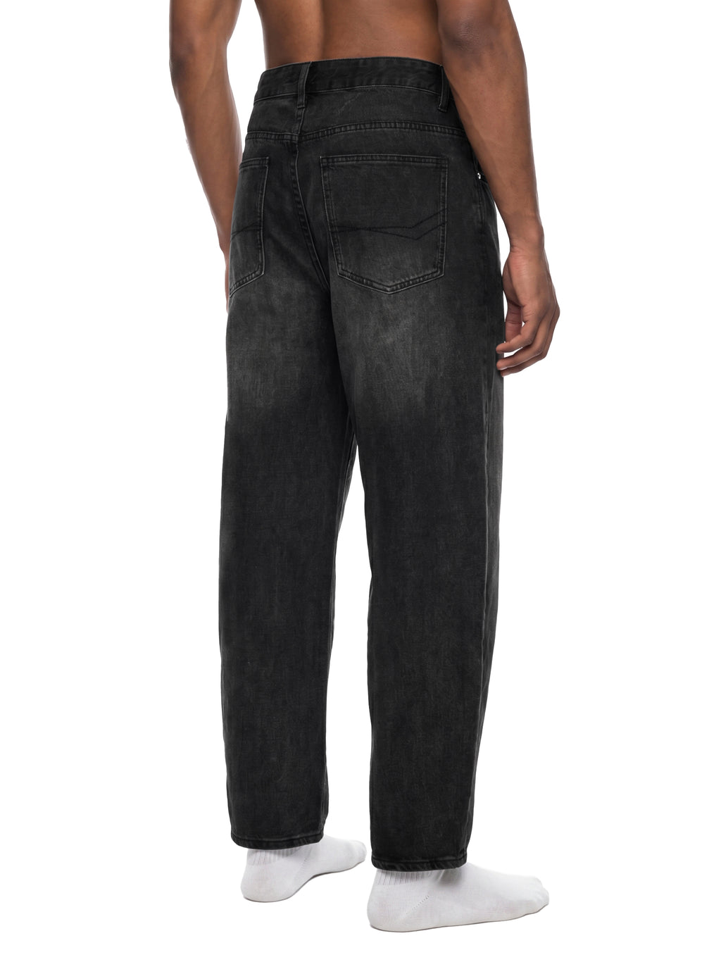Men's Sunfade Vintage Wash Barrel Leg Jeans