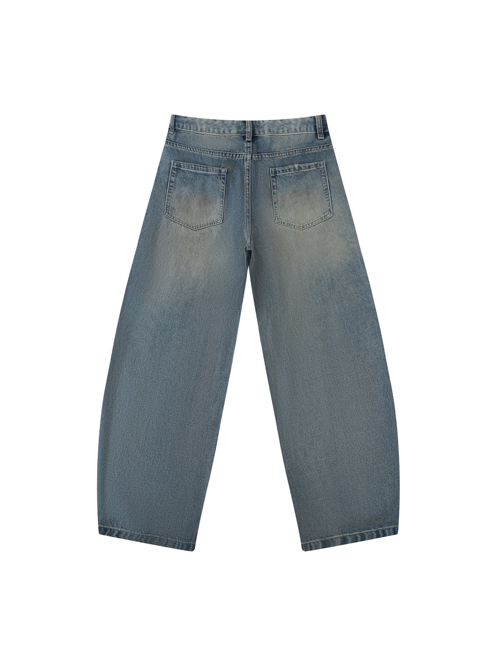 Men's Distressed Barrel Leg Jeans