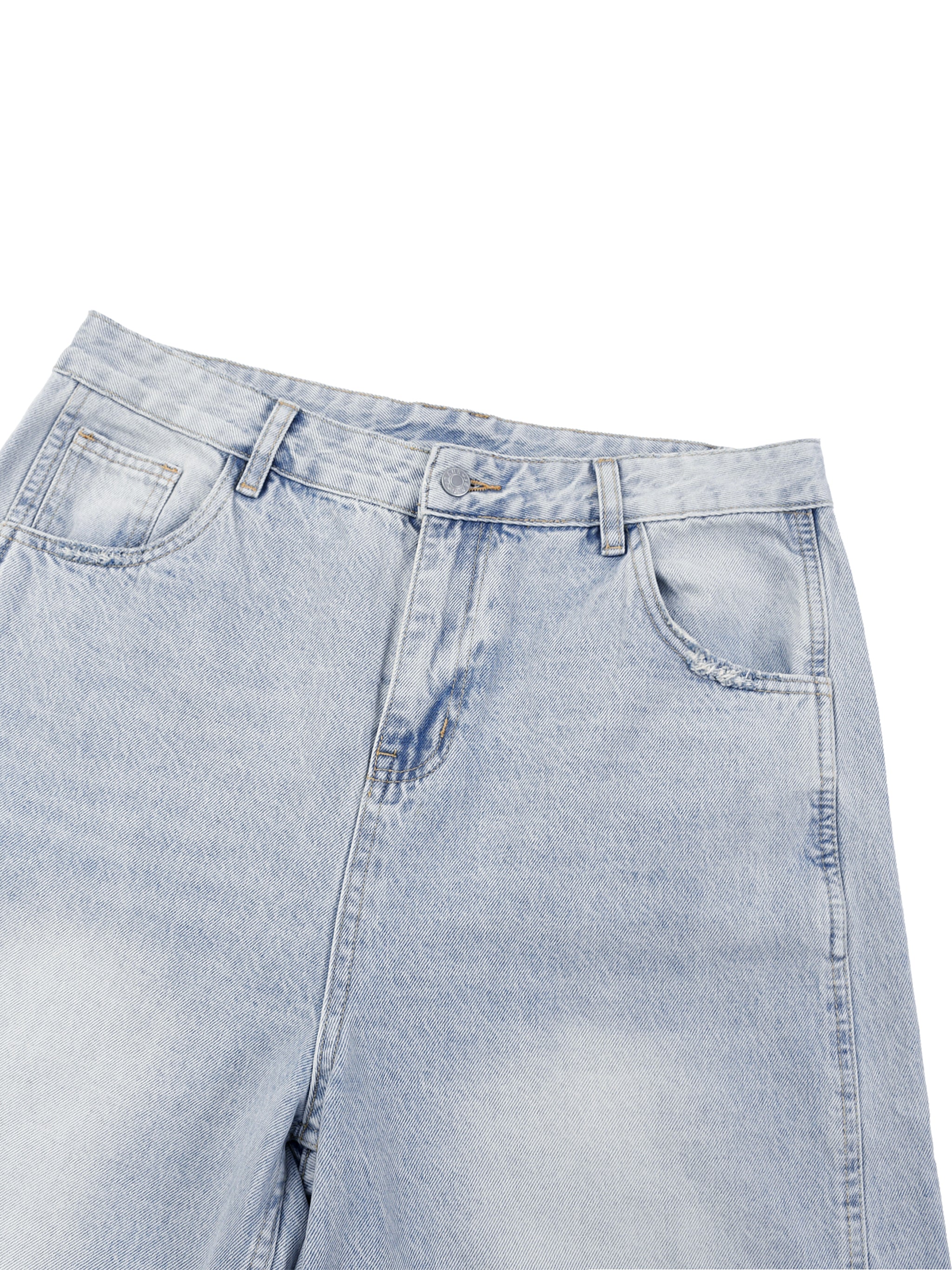Men's Vintage Wash Sunfade Barrel Leg Jeans