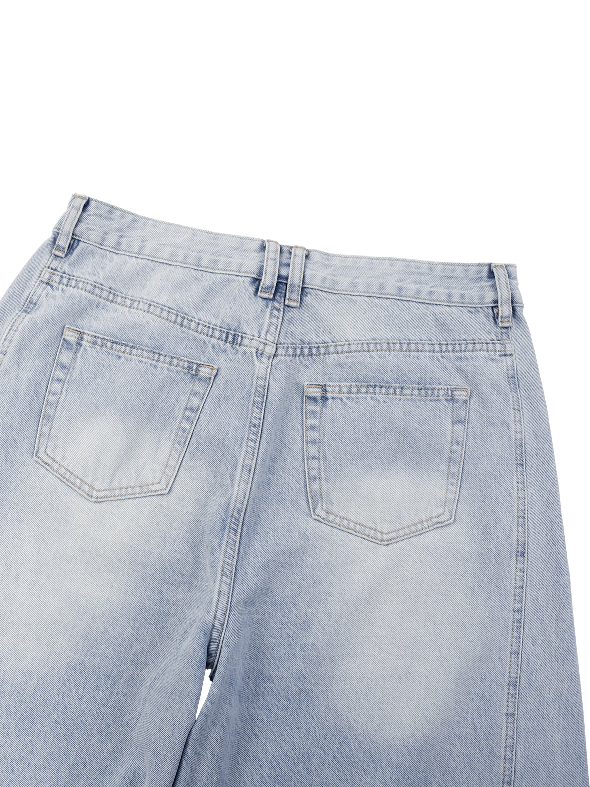 Men's Vintage Wash Sunfade Barrel Leg Jeans