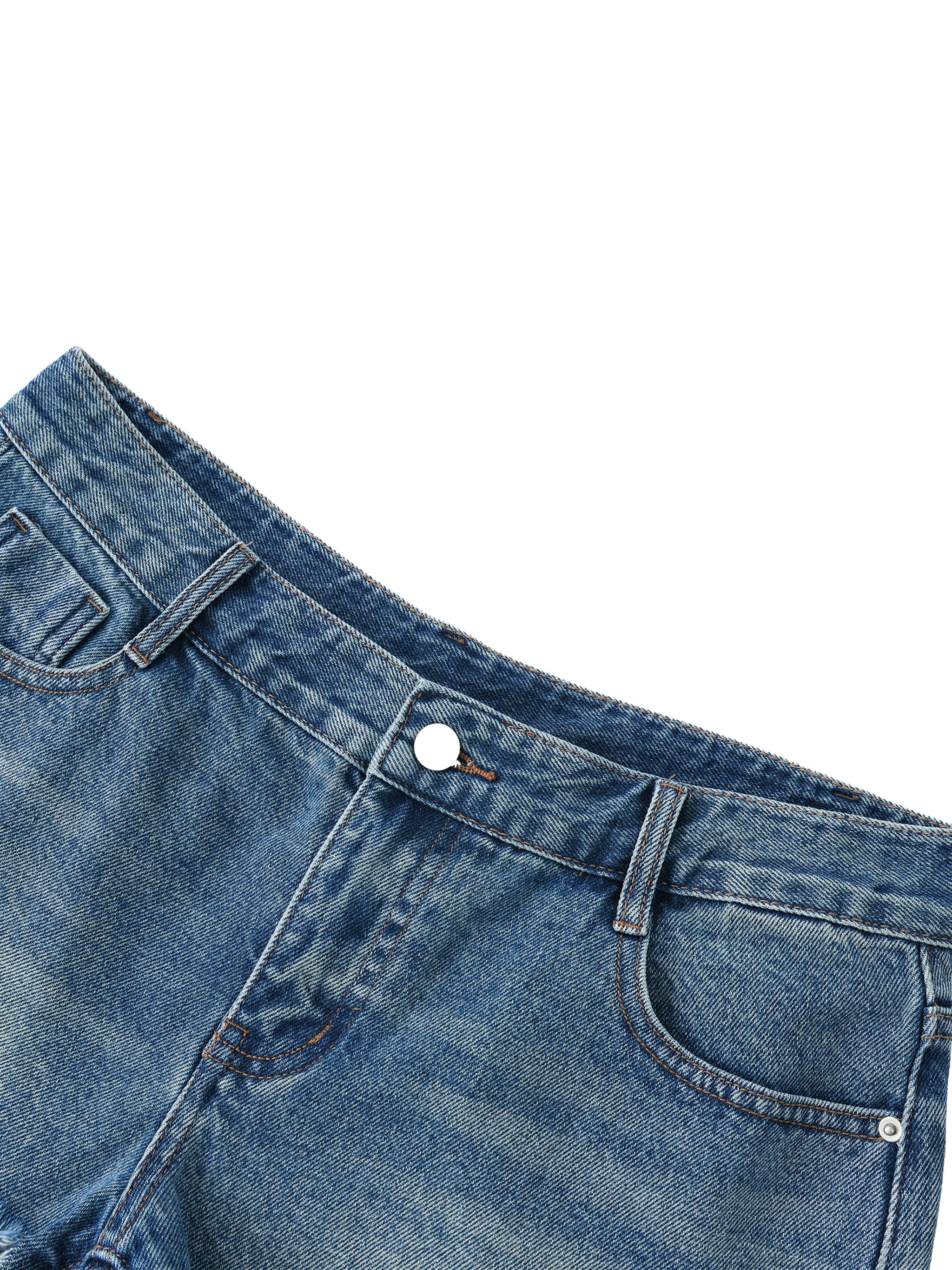 Women's Vintage Wash Raw Hem Denim Shorts