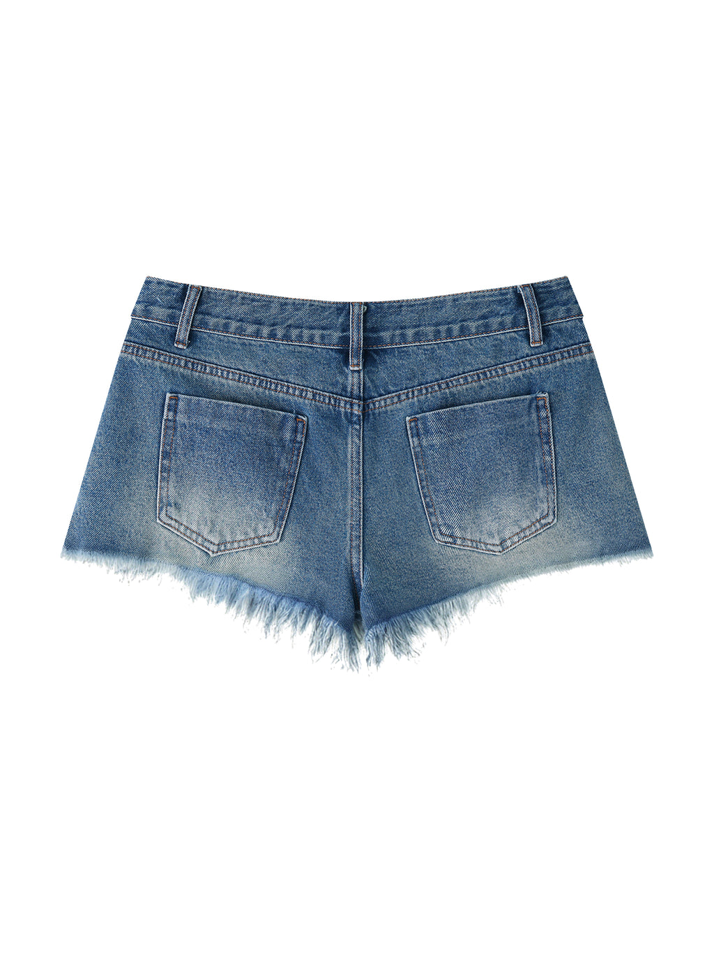 Women's Vintage Wash Raw Hem Denim Shorts
