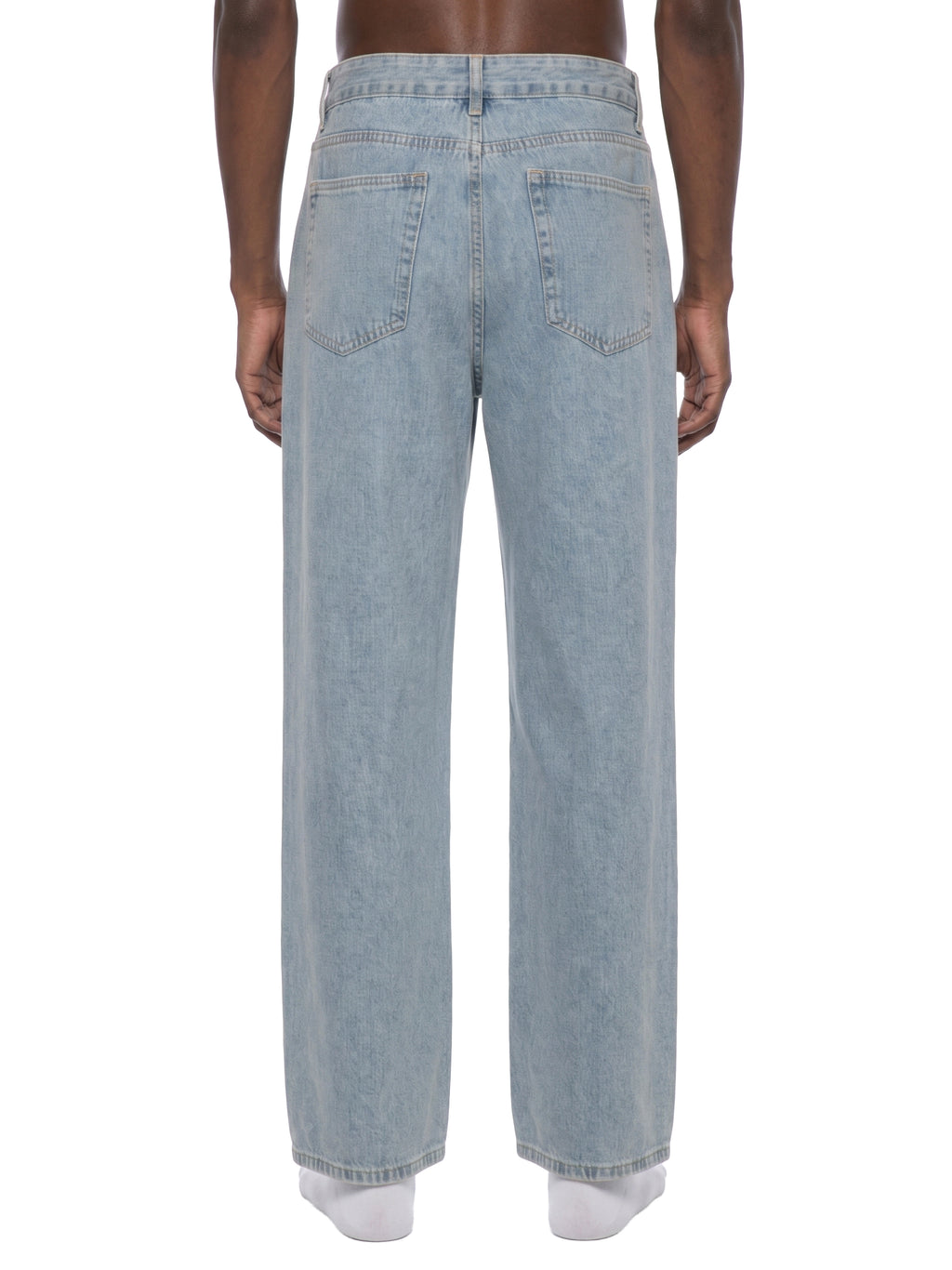 Unisex Vintage Wash Straight Leg Jeans