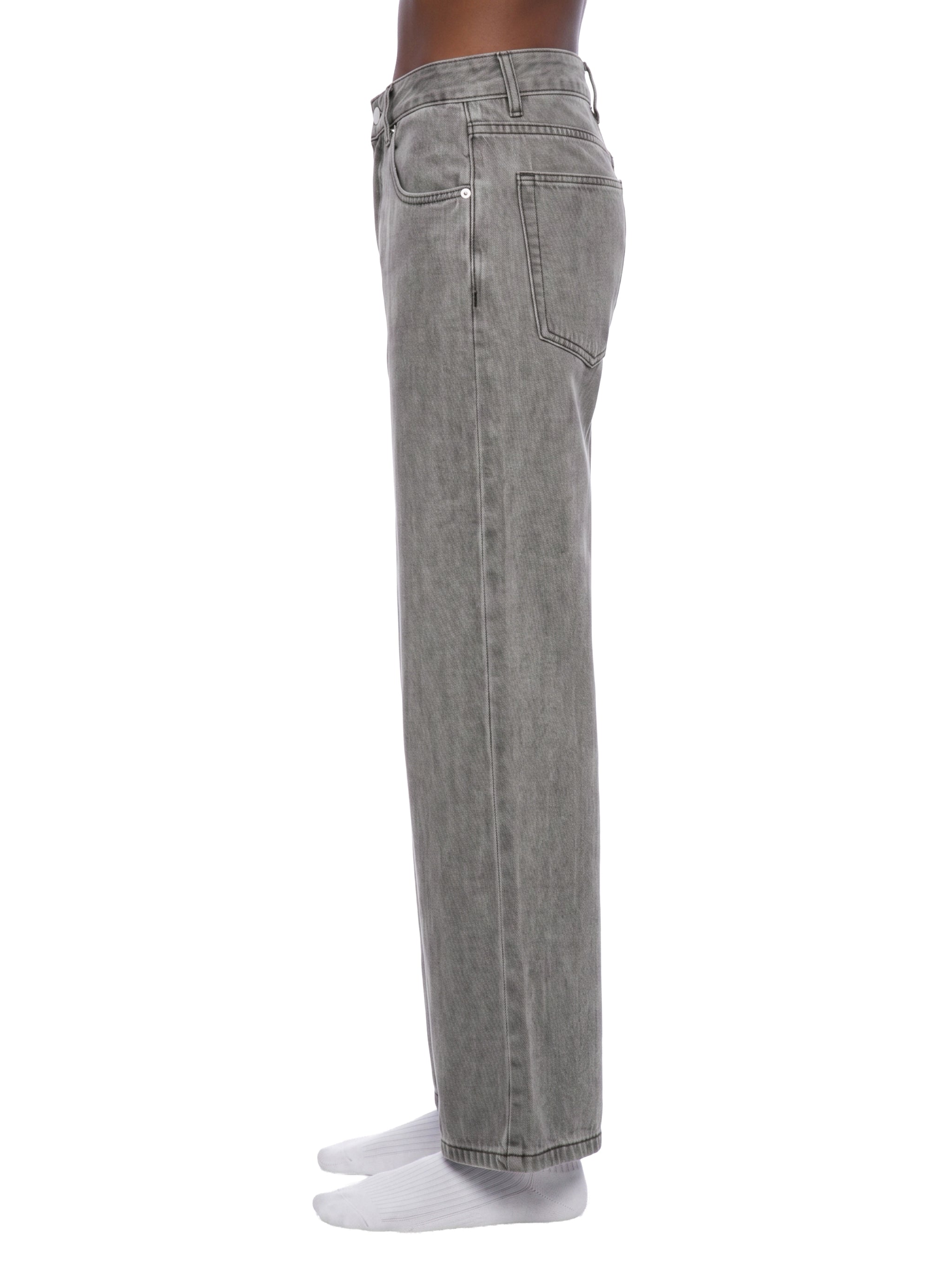 Unisex Vintage Wash Straight Leg Jeans