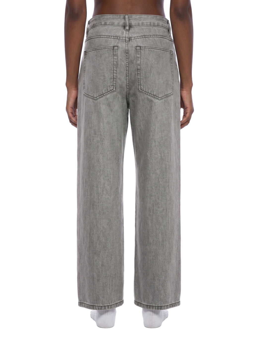 Unisex Vintage Wash Straight Leg Jeans