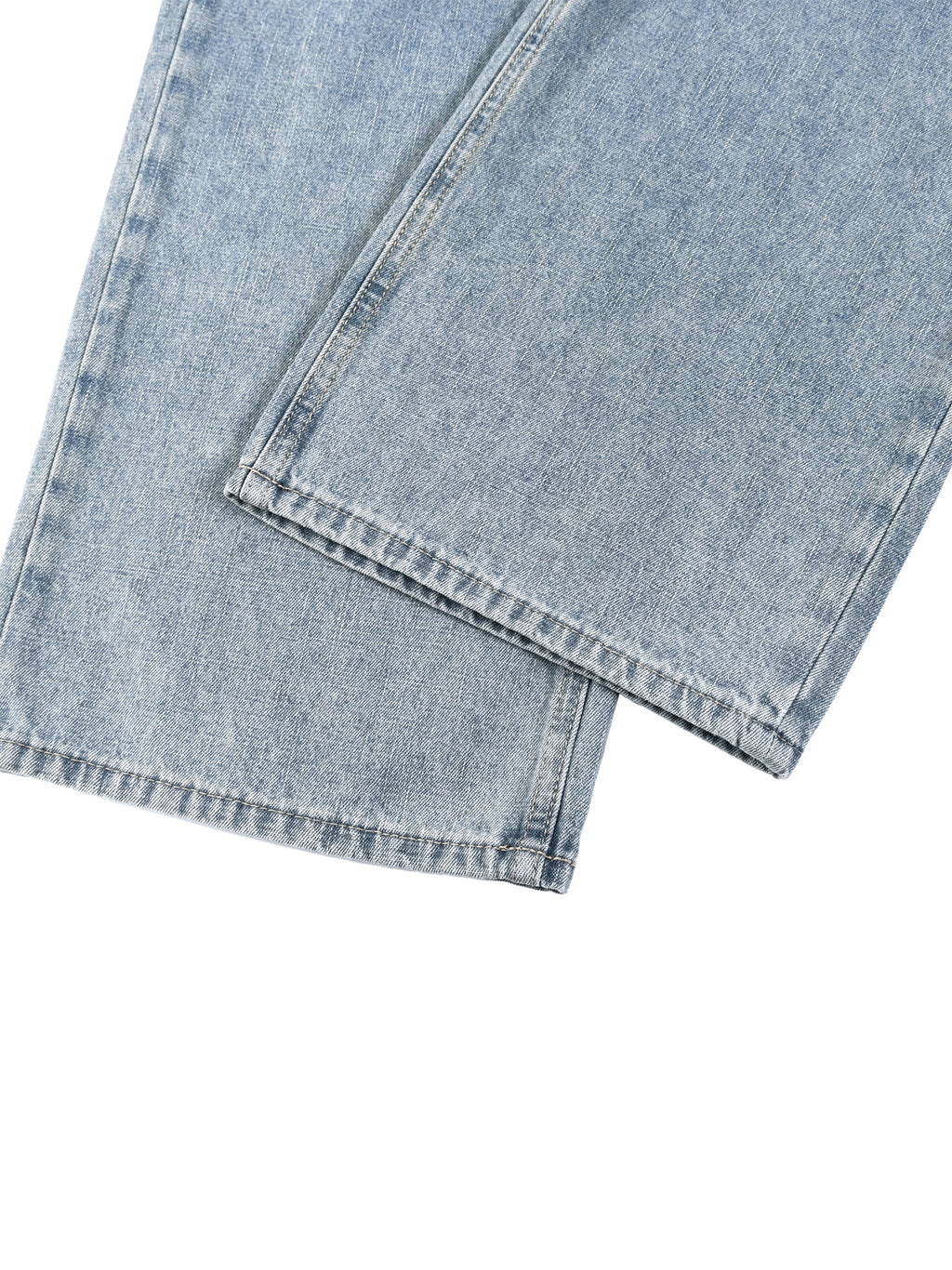 Unisex Vintage Wash Straight Leg Jeans