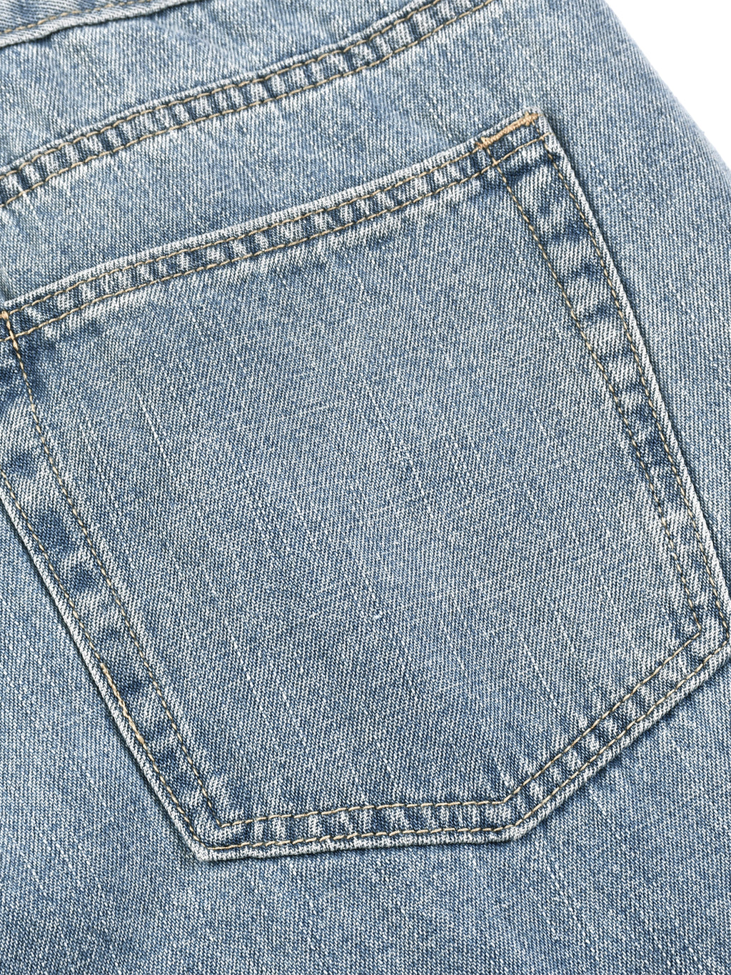 Unisex Vintage Wash Straight Leg Jeans