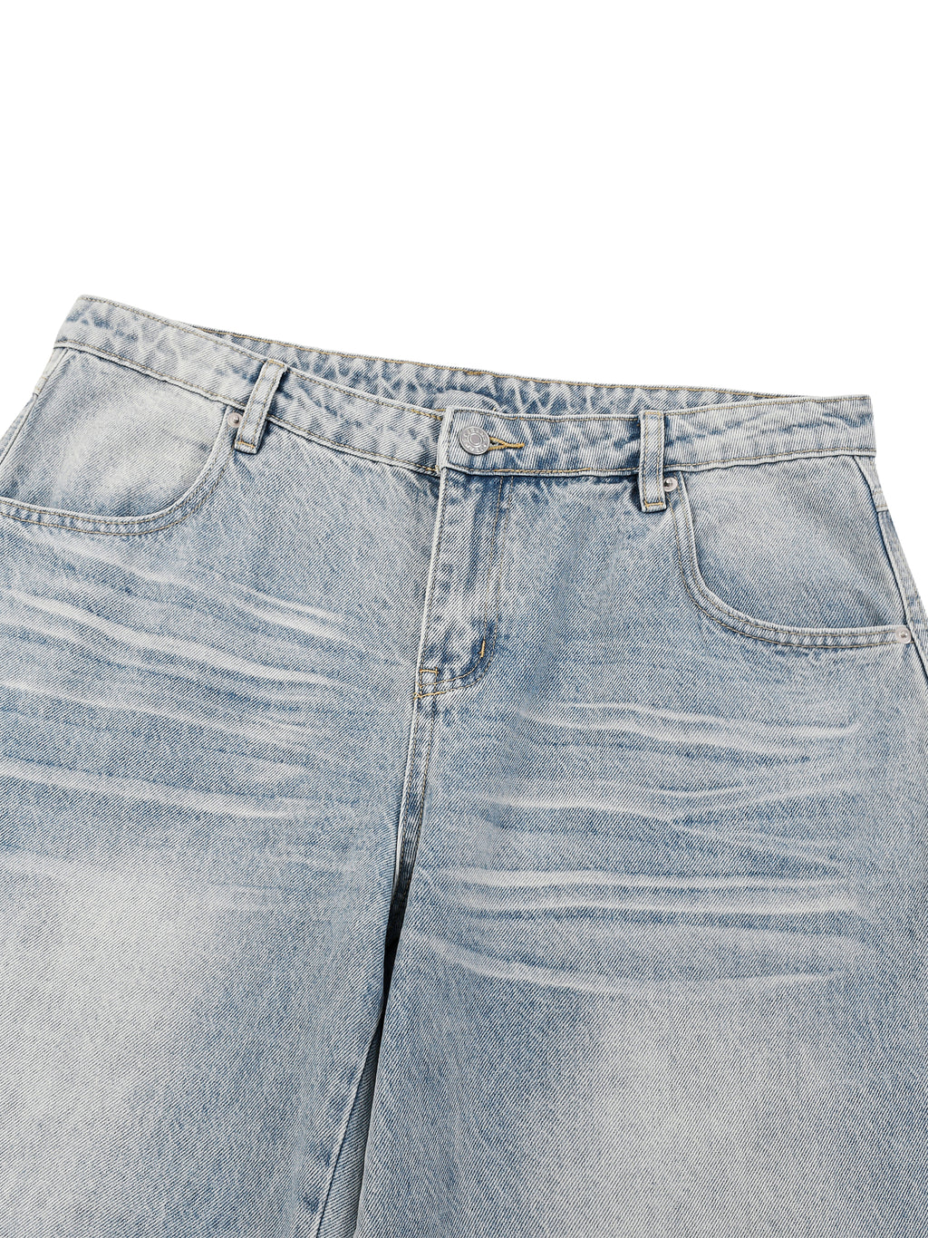 Men’s Enzyme Wash Wide Leg Jeans