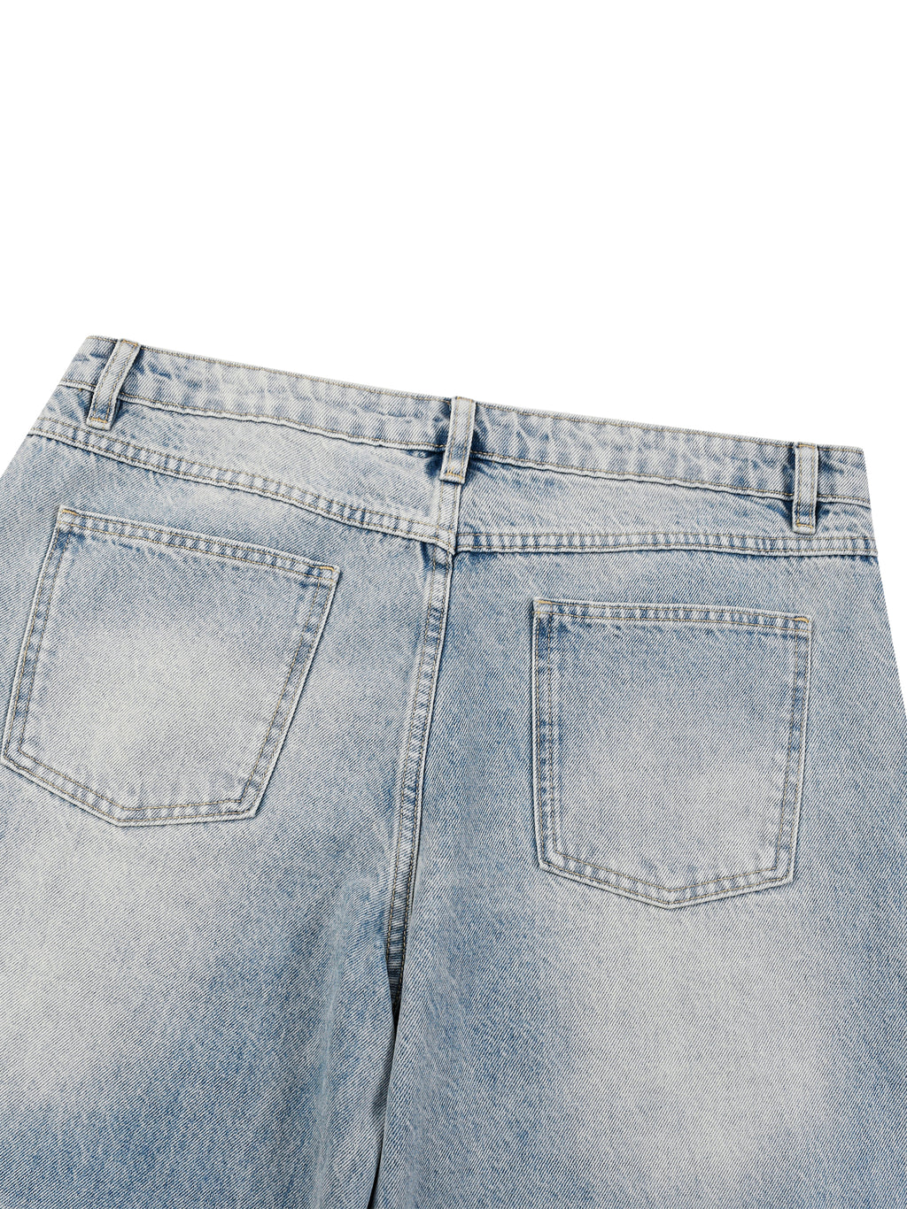 Men’s Enzyme Wash Wide Leg Jeans