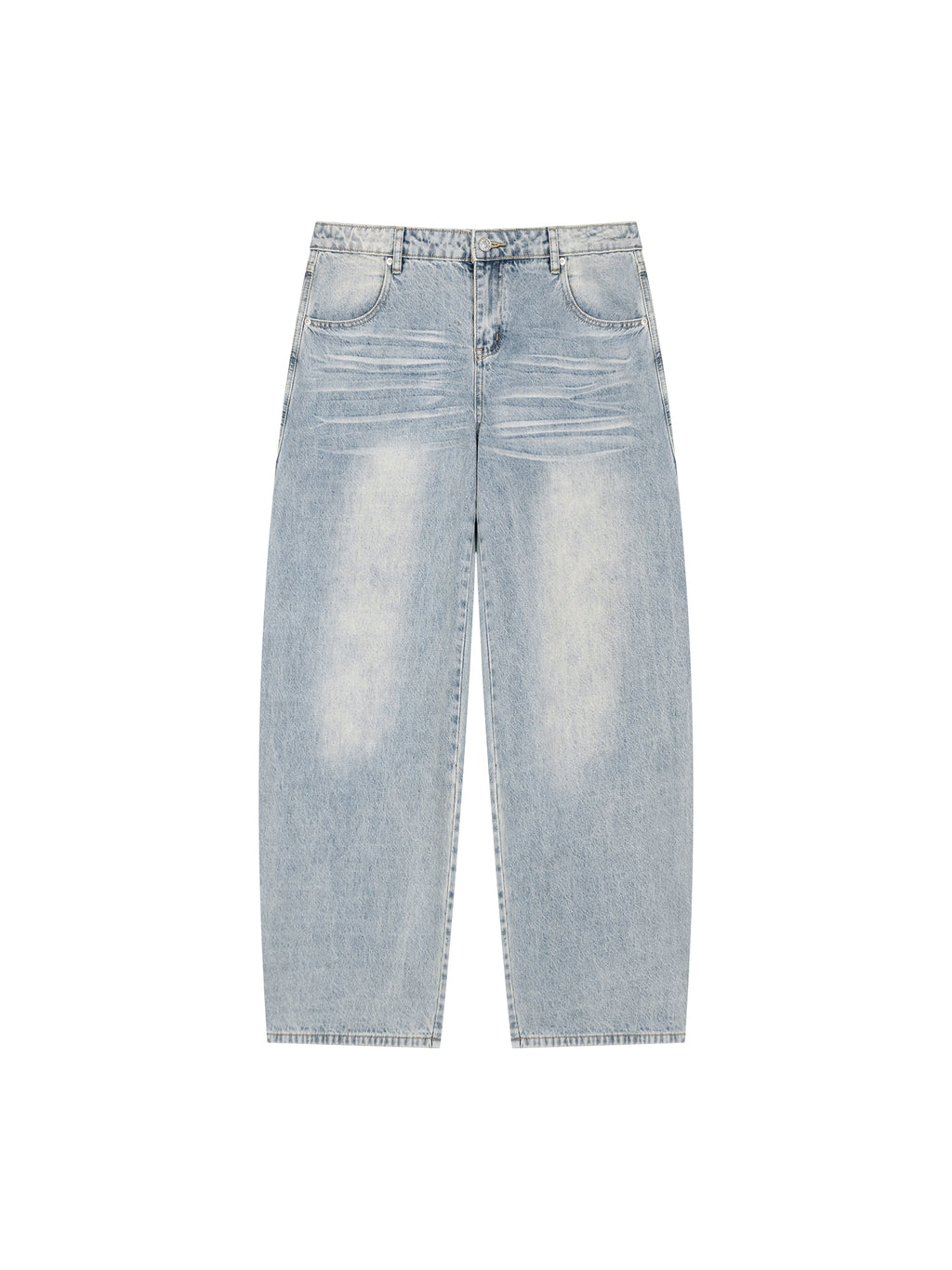 Men’s Enzyme Wash Wide Leg Jeans