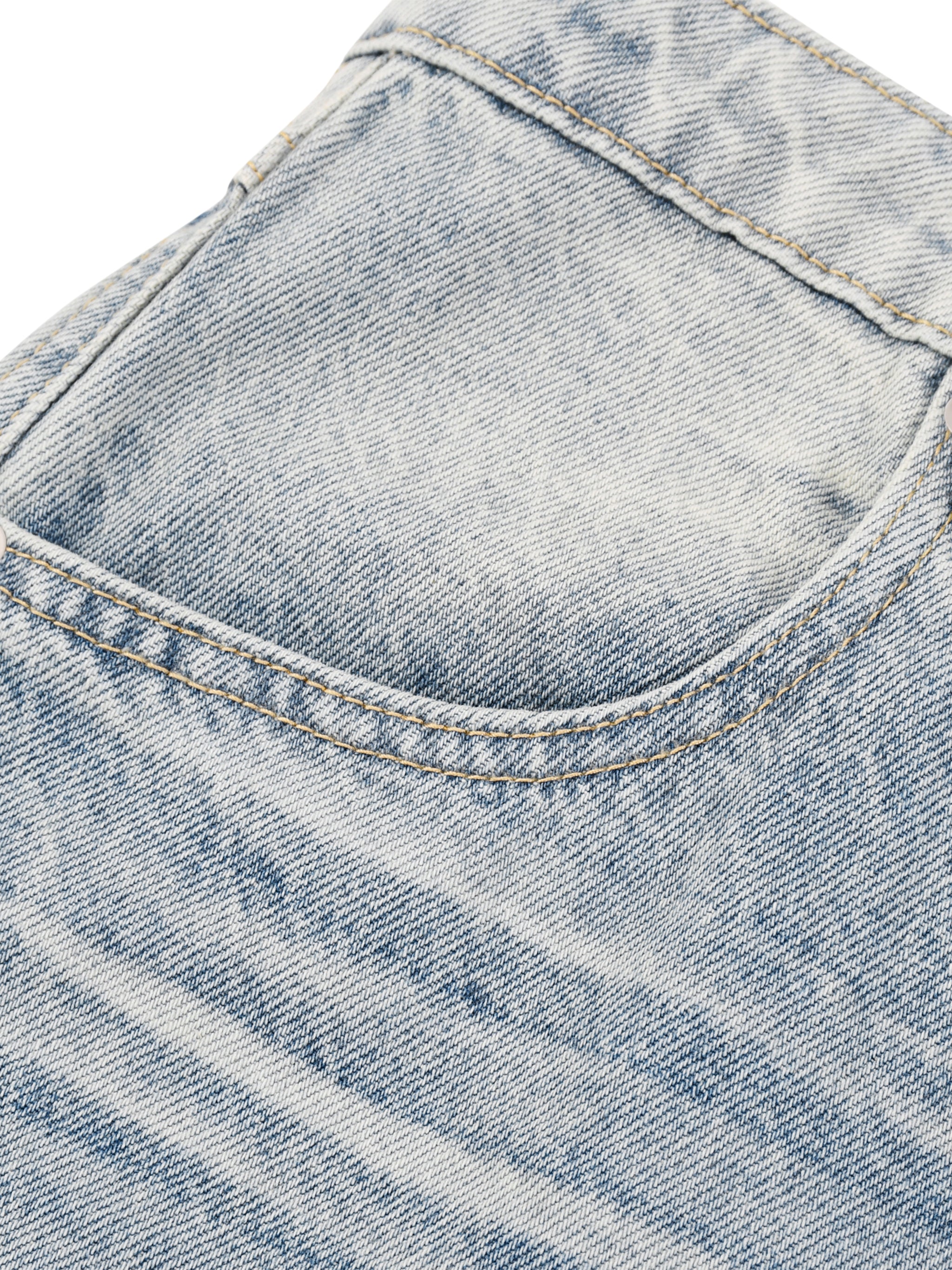 Men’s Enzyme Wash Wide Leg Jeans