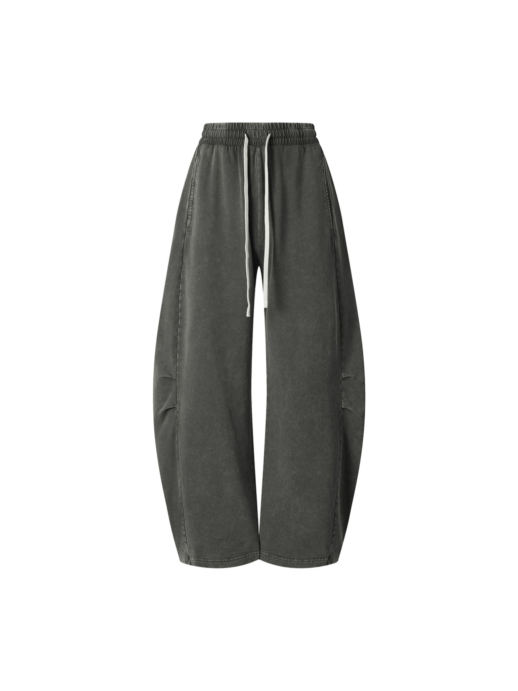 Unisex Mineral Wash Barrel Leg Pants