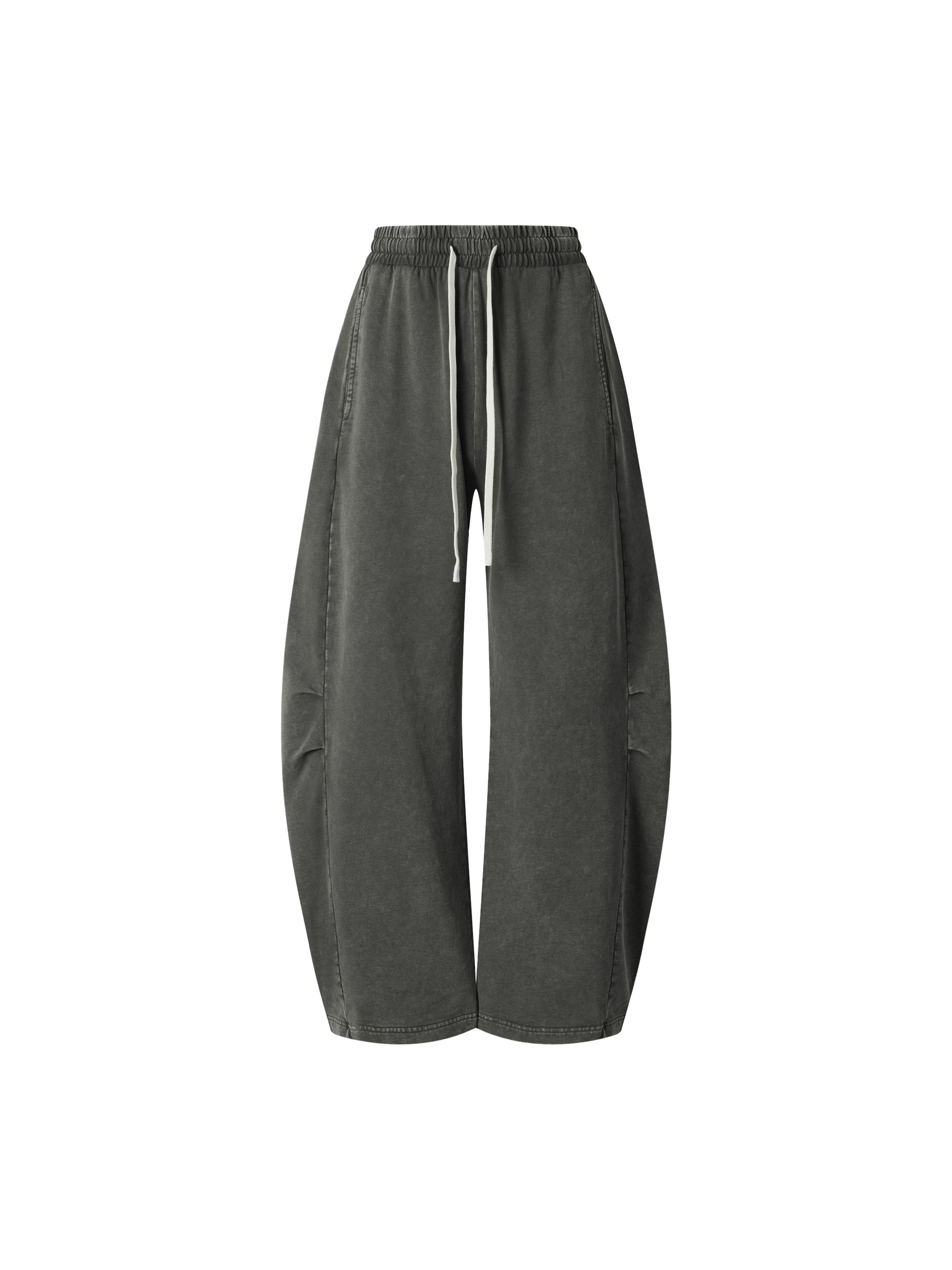 Unisex Mineral Wash Barrel Leg Pants