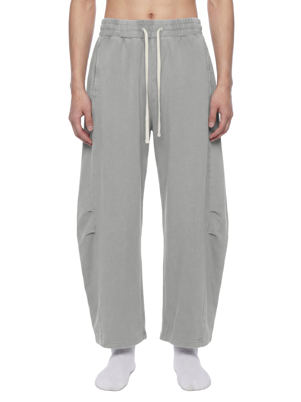 Unisex Mineral Wash Barrel Leg Pants
