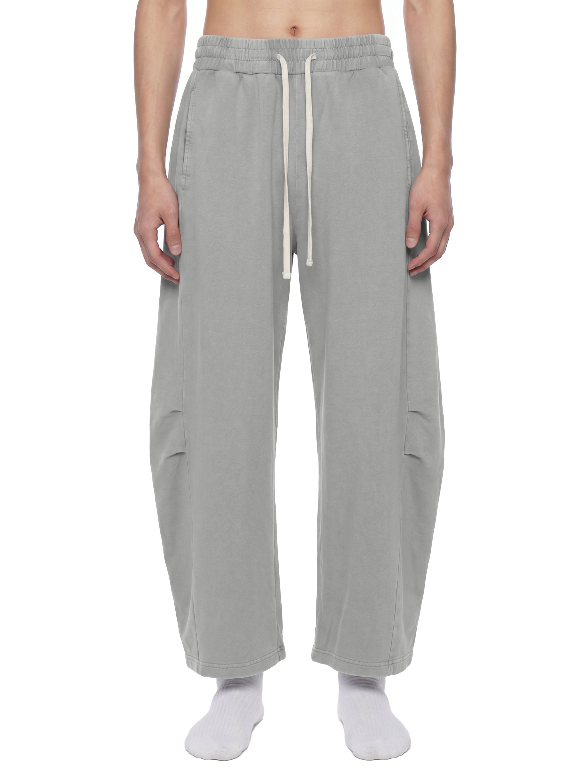 Unisex Mineral Wash Barrel Leg Pants