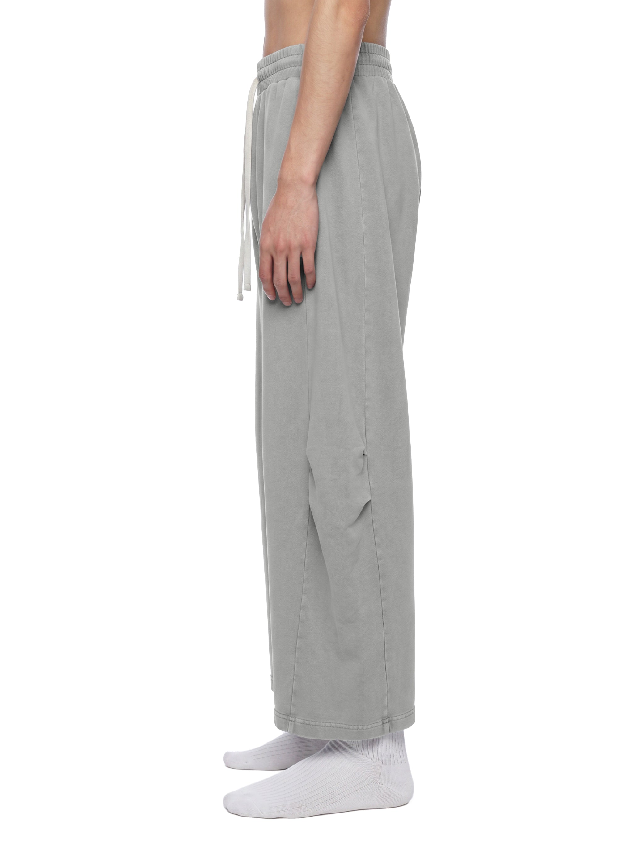 Unisex Mineral Wash Barrel Leg Pants