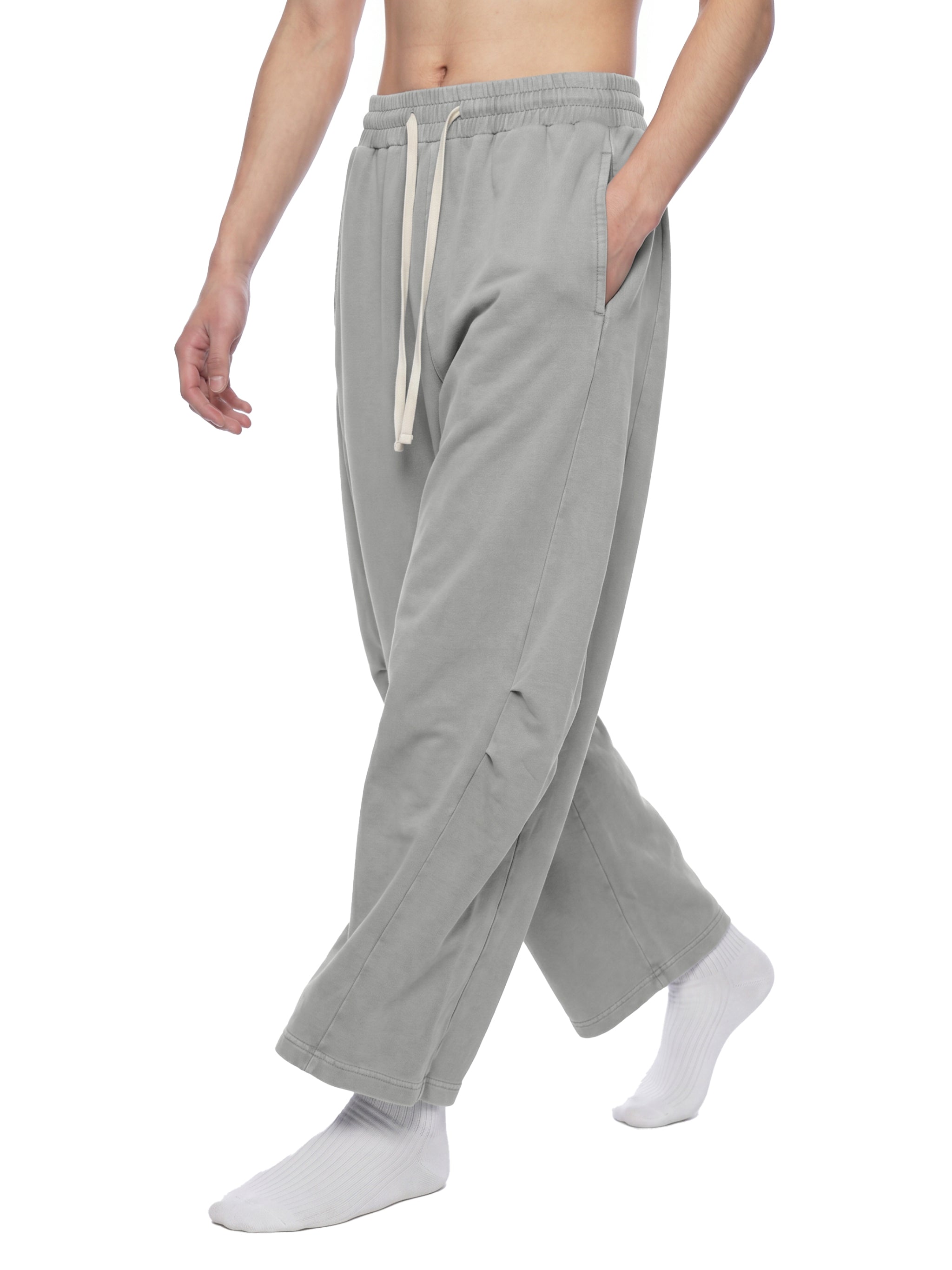 Unisex Mineral Wash Barrel Leg Pants