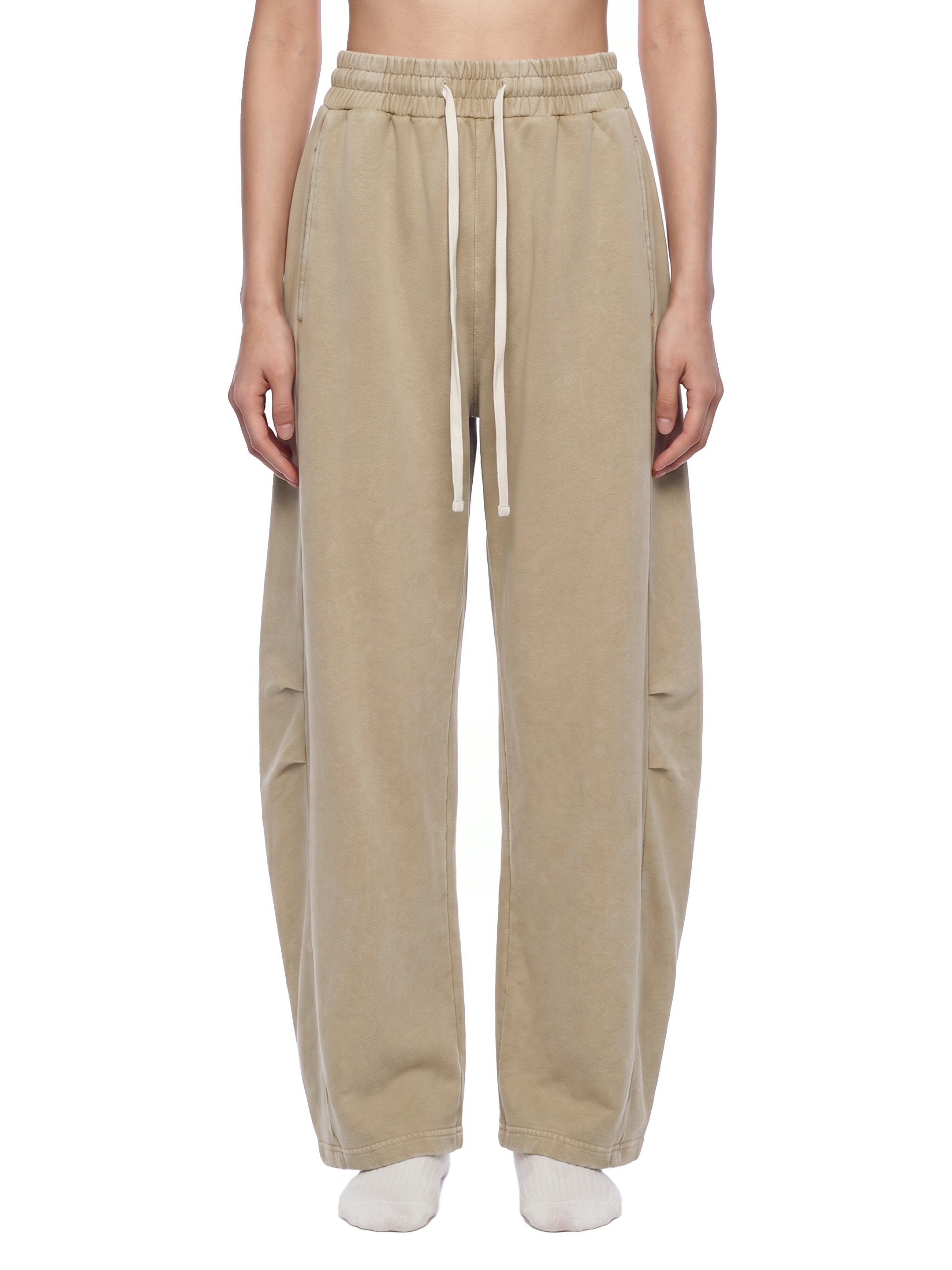 Unisex Mineral Wash Barrel Leg Pants