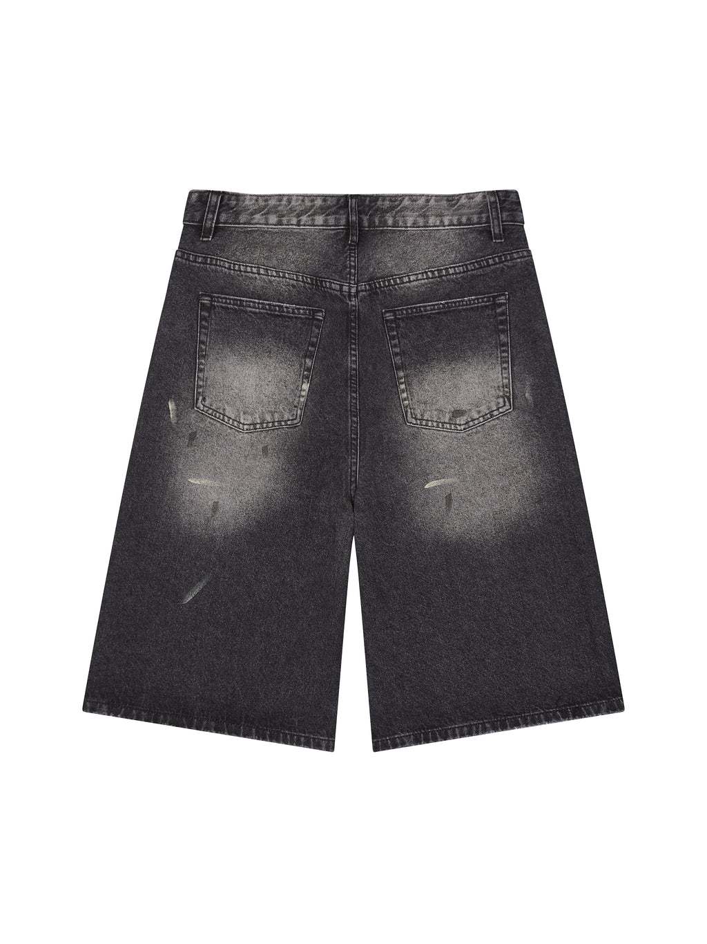 Men’s Vintage Wash Wide Leg Denim Shorts