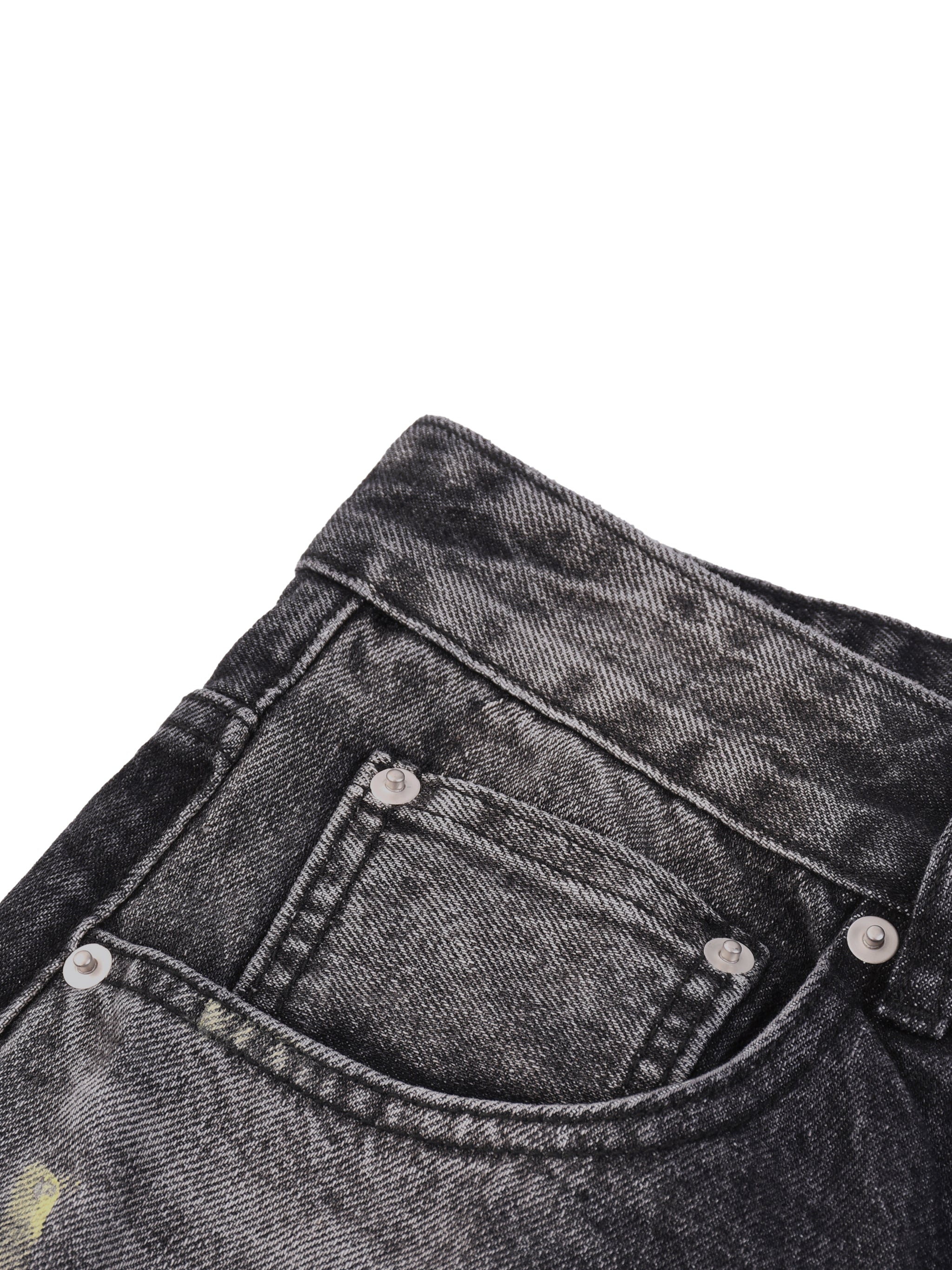 Men’s Vintage Wash Wide Leg Denim Shorts