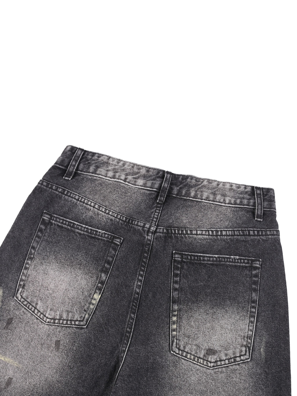 Men’s Vintage Wash Wide Leg Denim Shorts