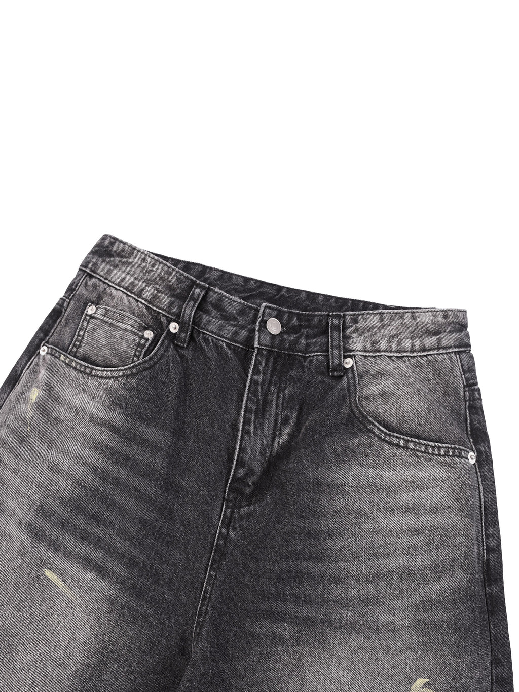Men’s Vintage Wash Wide Leg Denim Shorts