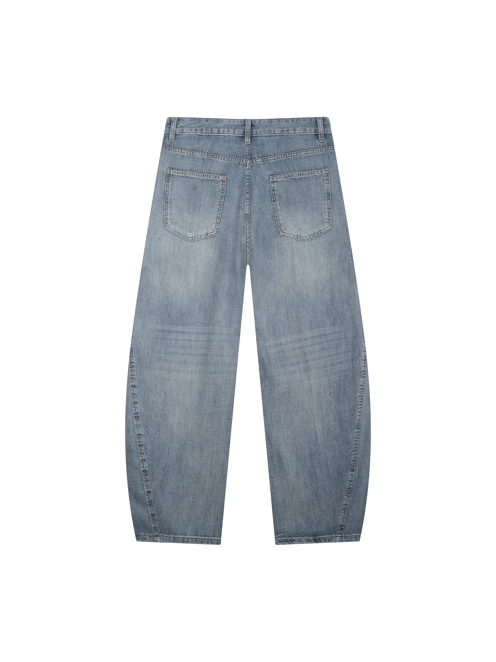 Men's Vintage Wash Barrel Leg Jeans