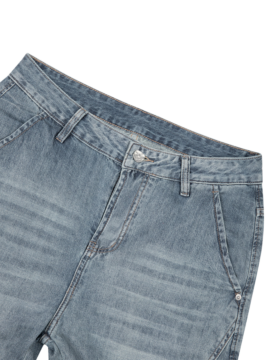 Men's Vintage Wash Barrel Leg Jeans
